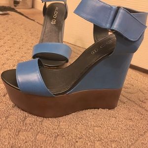 ALDO leather platform shoes